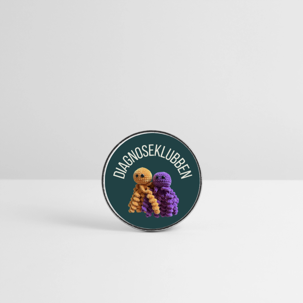 Rund køleskabsmagnet - white