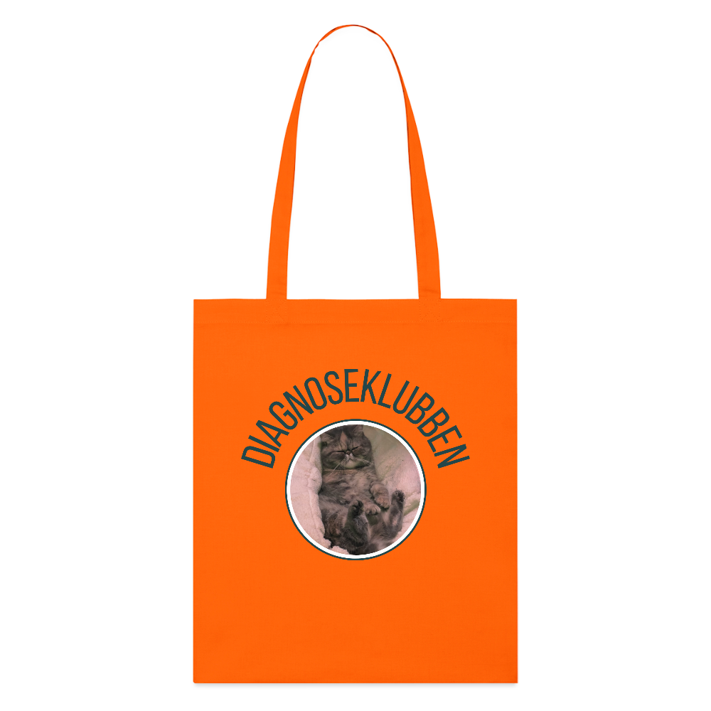 Stanley/Stella økologisk mulepose med mørk tryk - mørk orange