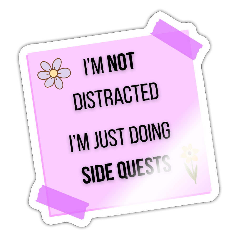 Klistermærke - blank hvid