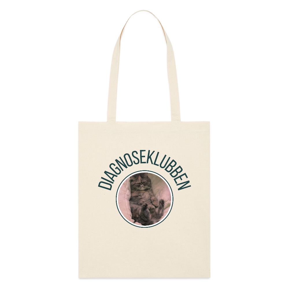 Stanley/Stella økologisk mulepose med mørk tryk - naturrå