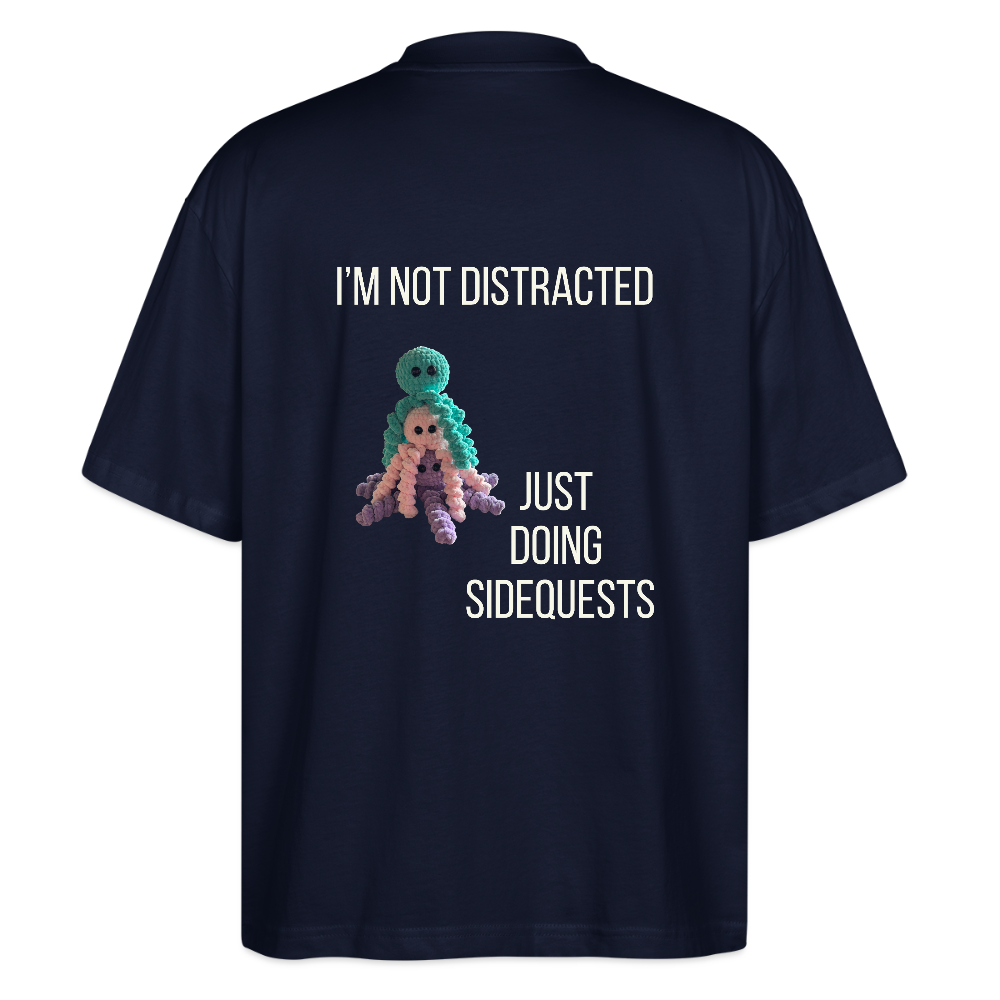 I'm not distracted - Oversize Unisex T-shirt - marineblå