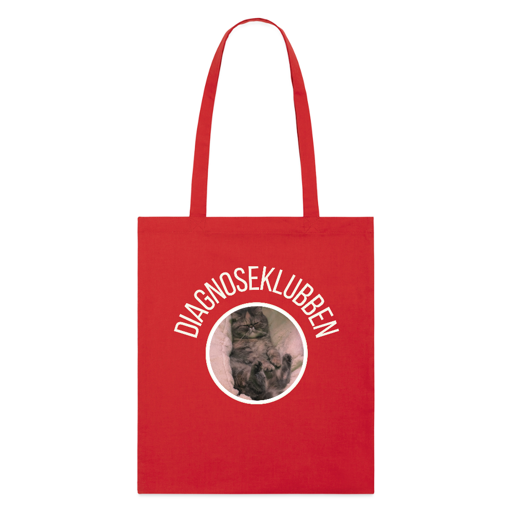 Stanley/Stella økologisk mulepose med lys tryk - rød