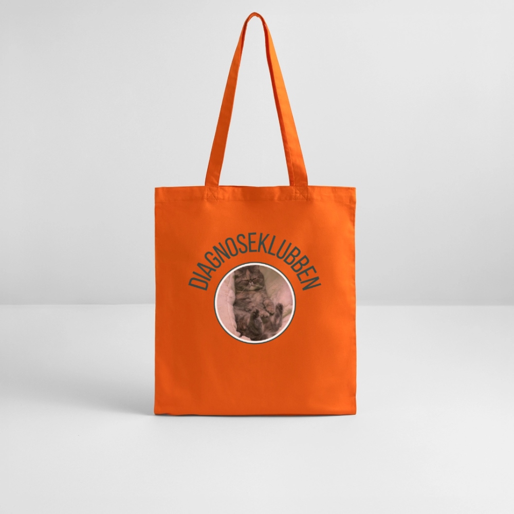 Stanley/Stella økologisk mulepose med mørk tryk - mørk orange