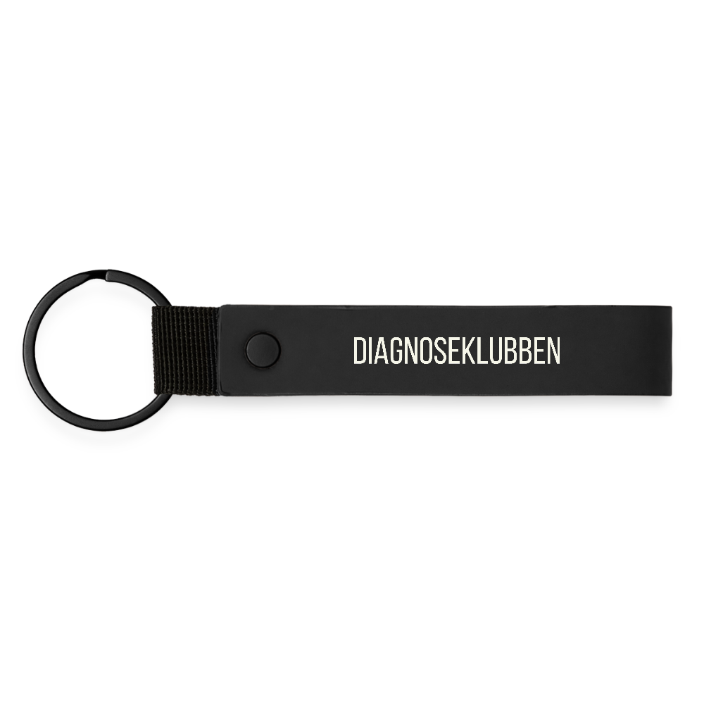 MAT MINIMALISTISK nøglering - sort