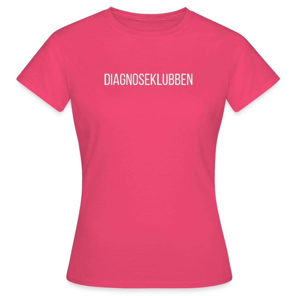 Dame T-shirt med hvid print - fås i flere farver - azalea