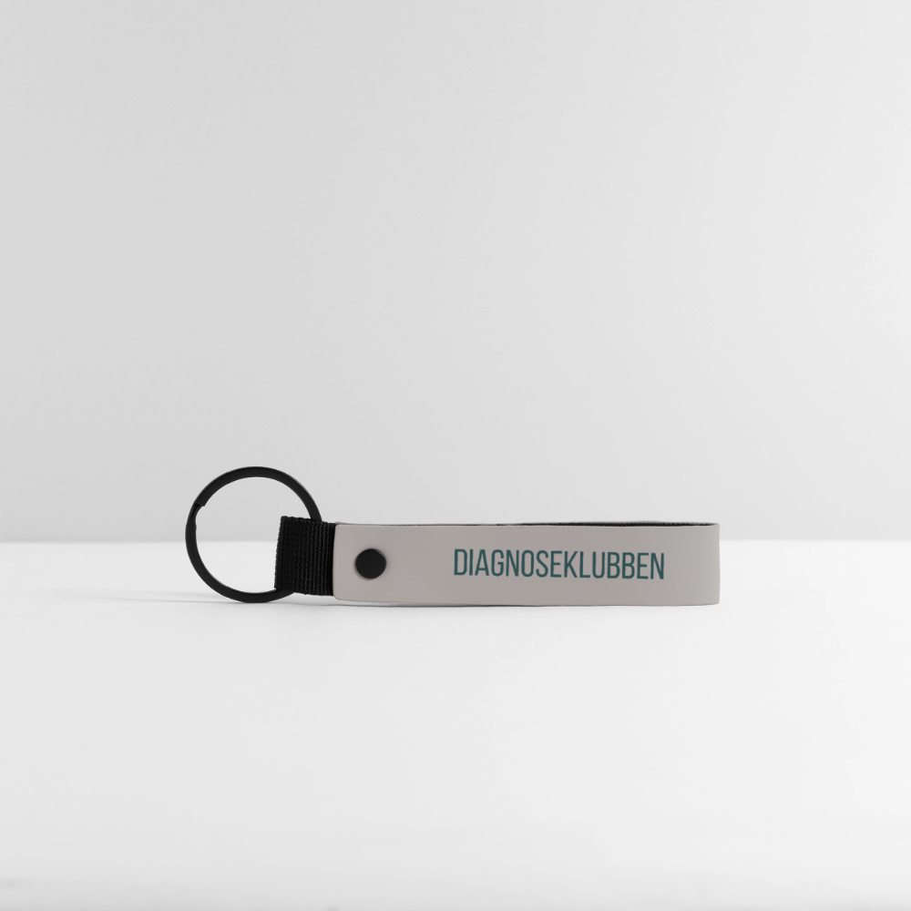 MAT MINIMALISTISK nøglering - lysegrå