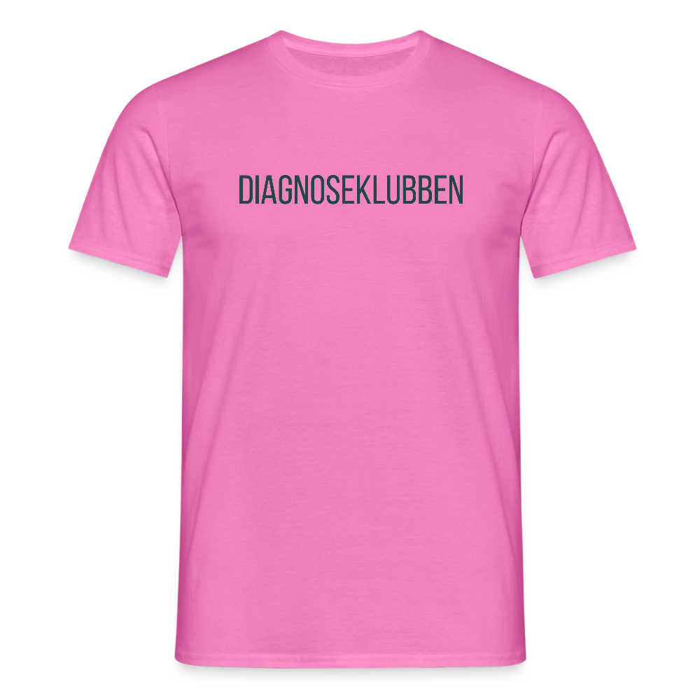 Herre-T-shirt med mørk tryk - fås i flere farver - pink