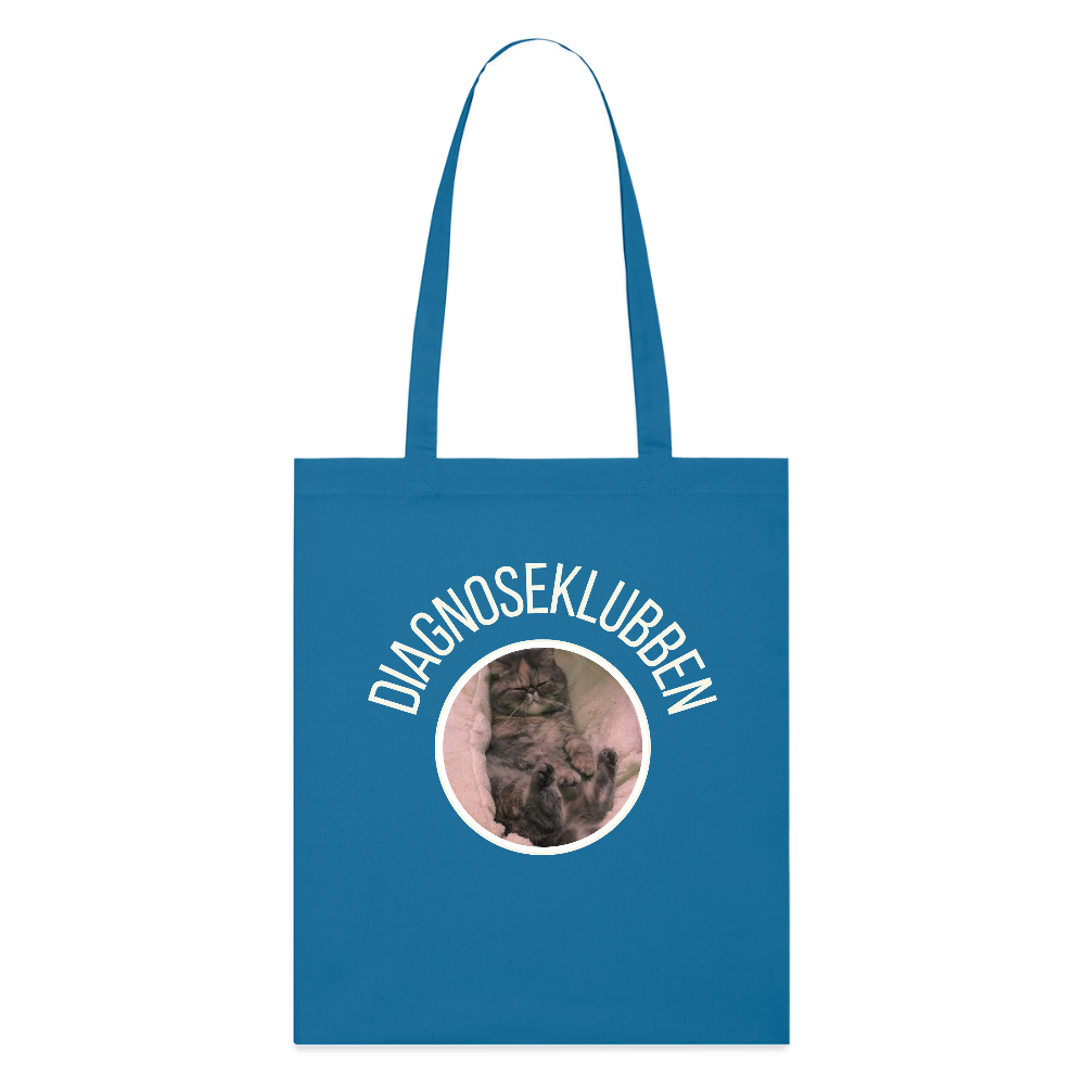 Stanley/Stella økologisk mulepose med lys tryk - kongeblå