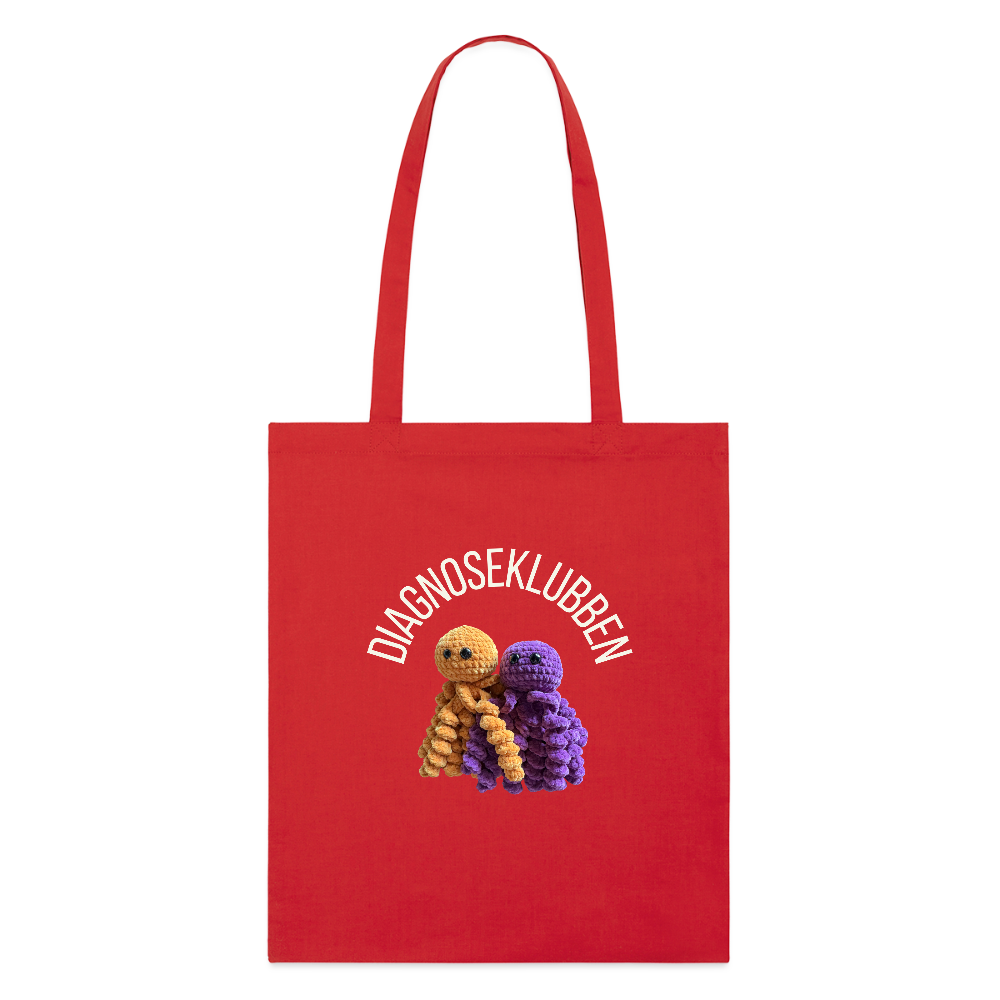 Stanley/Stella økologisk mulepose med lys tryk - rød