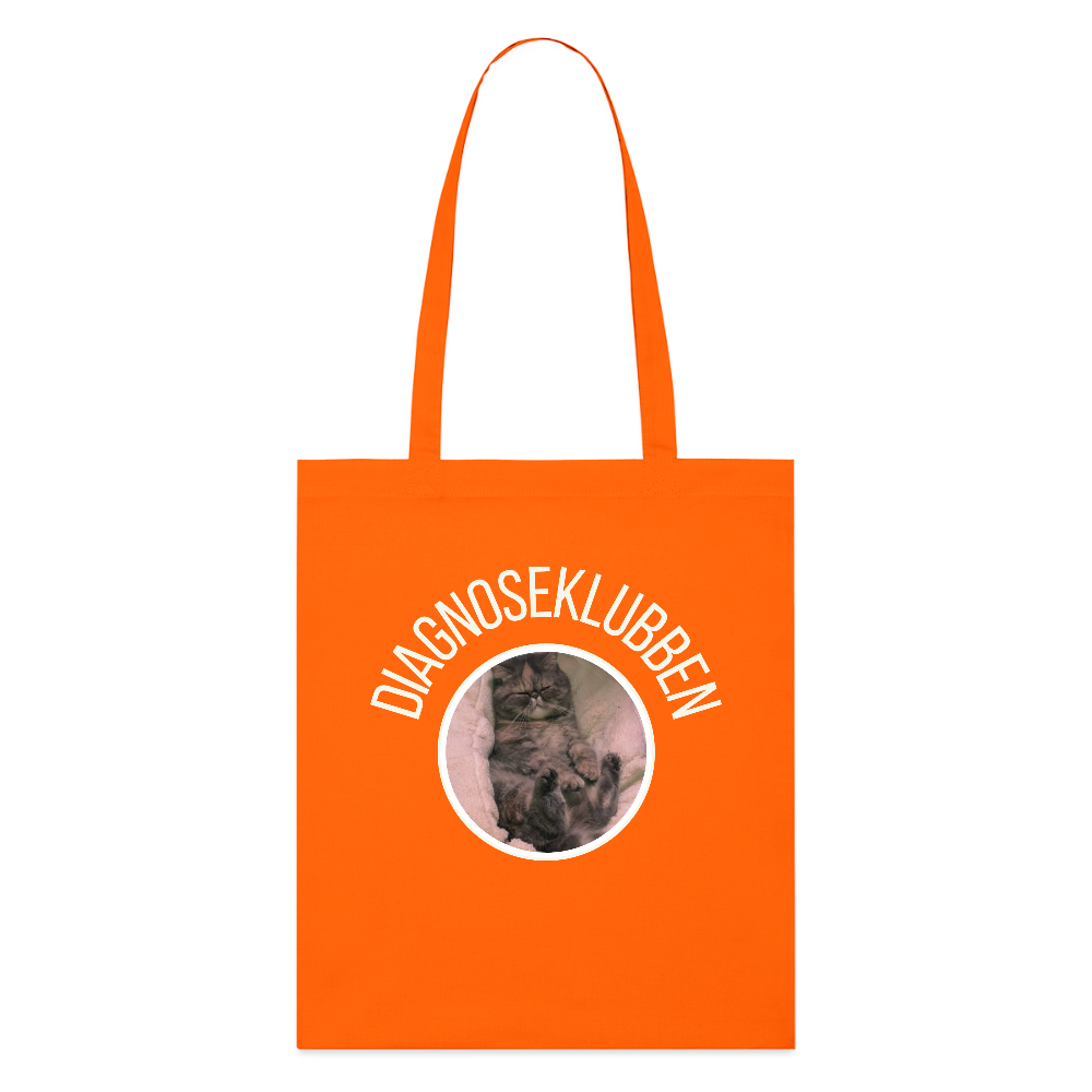 Stanley/Stella økologisk mulepose med lys tryk - mørk orange