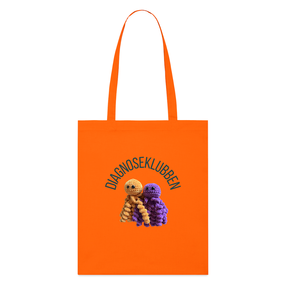 Stanley/Stella økologisk mulepose med mørk tryk - mørk orange