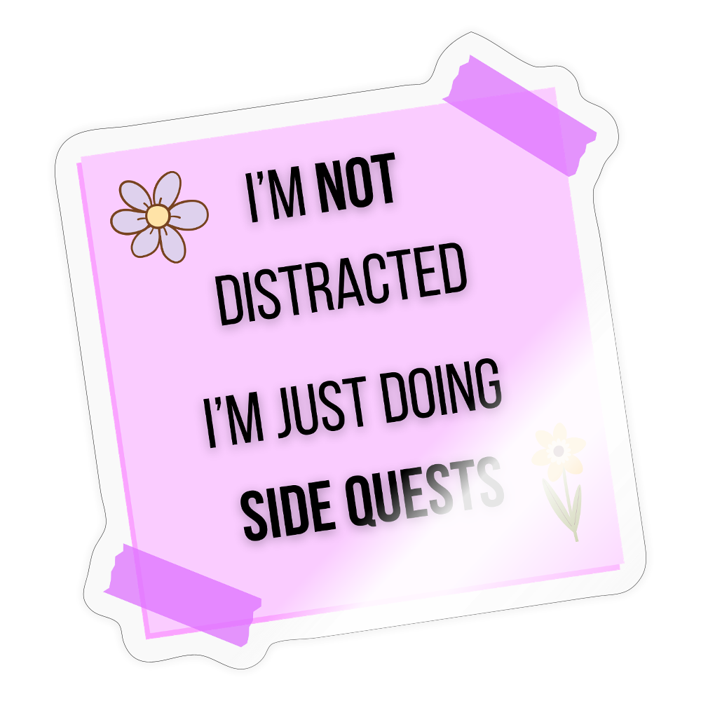 Klistermærke - gennemsigtig blank