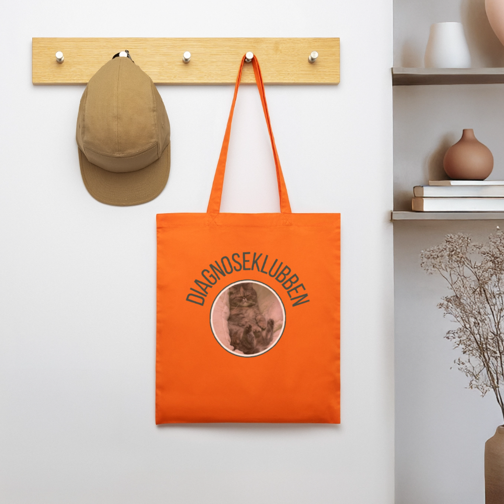 Stanley/Stella økologisk mulepose med mørk tryk - mørk orange